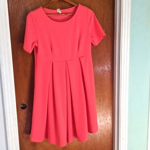 Hello Miz Maternity Dress, Large, Coral